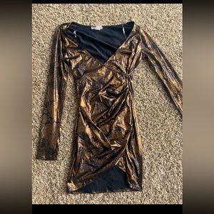 Black and Gold Party Dress